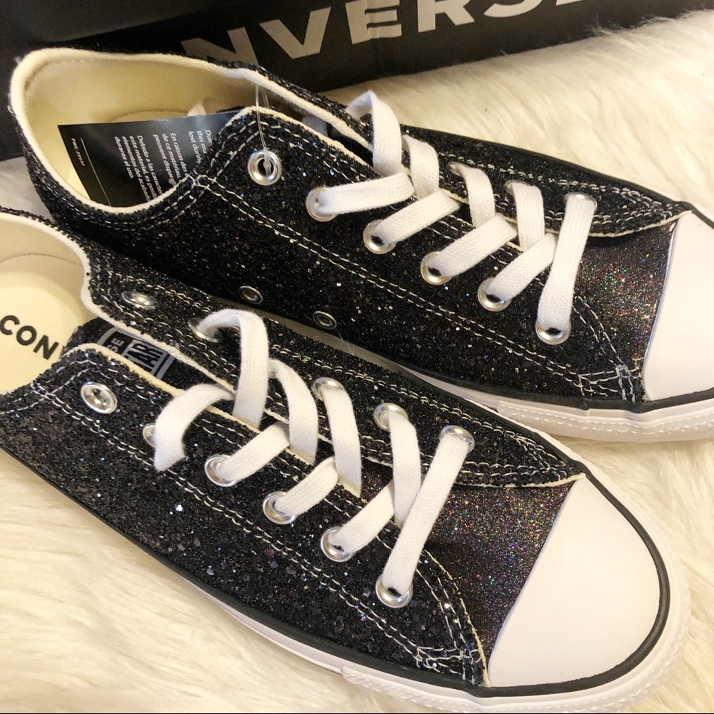 Multi colored glitter Converse sneakers price firm - Picture 5 of 15